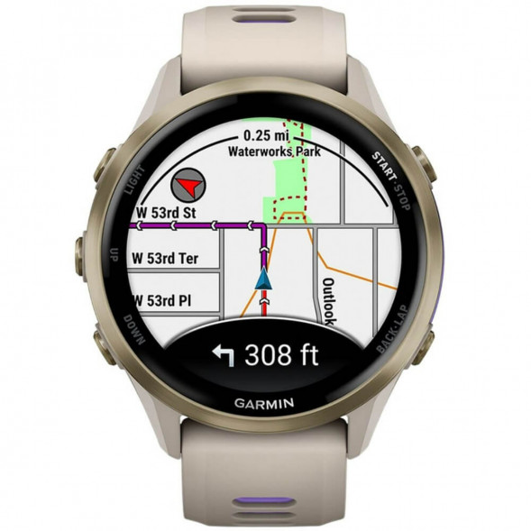 Умные часы Garmin Forerunner 970 Soft Gold Titanium/French Gray Translucent Indigo Band 010-02969-12 в Твери