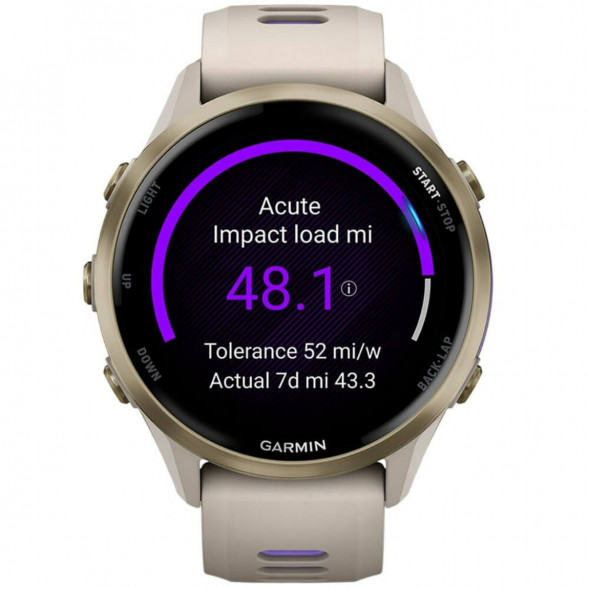 Умные часы Garmin Forerunner 970 Soft Gold Titanium/French Gray Translucent Indigo Band 010-02969-12 в Твери