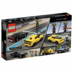 Конструктор LEGO Speed Champions 75893 2018 Dodge Challenger SRT Demon и 1970 Dodge Charger R/T