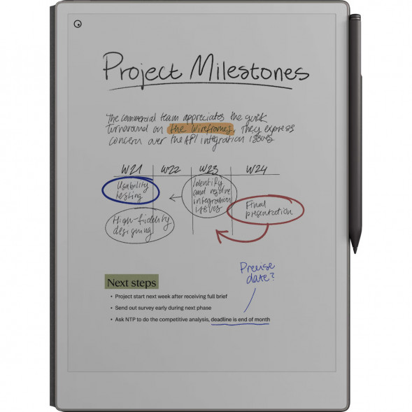 Графический планшет reMarkable Paper Pro + Стилус MarkerPlus + Чехол Book Folio Pro (Basalt) в Твери