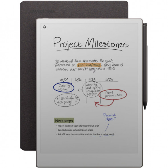 Графический планшет reMarkable Paper Pro + Стилус MarkerPlus + Чехол Book Folio Pro (Basalt) в Твери
