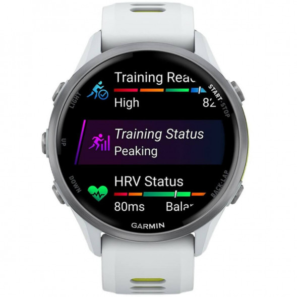 Умные часы Garmin Forerunner 970 Titanium Whitestone/Translucent Amp Yellow Band 010-02969-11 в Твери