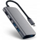 USB-концентратор Satechi Aluminum Type-C Multimedia Adapter (ST-TCMM8PA), разъемов: 4, space gray в Твери