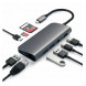 USB-концентратор Satechi Aluminum Type-C Multimedia Adapter (ST-TCMM8PA), разъемов: 4, space gray в Твери