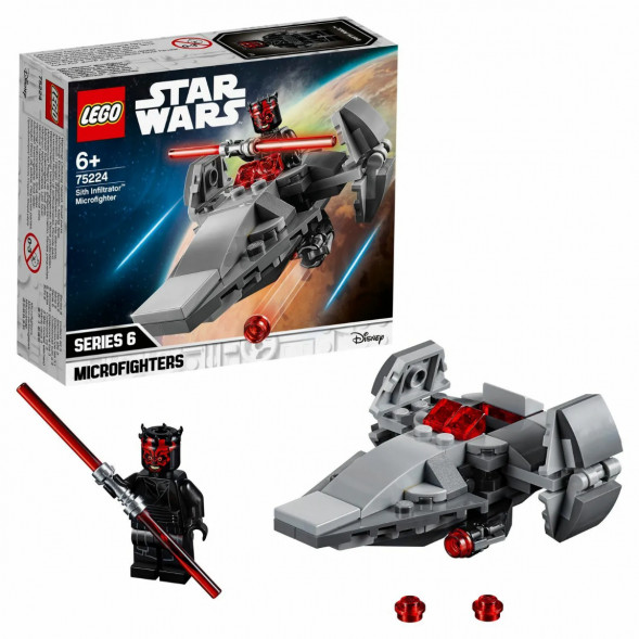 Конструктор LEGO Star Wars 75224 Микрофайтеры Корабль-лазутчик ситхов в Твери