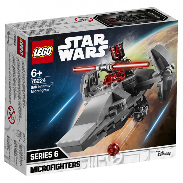 Конструктор LEGO Star Wars 75224 Микрофайтеры Корабль-лазутчик ситхов в Твери