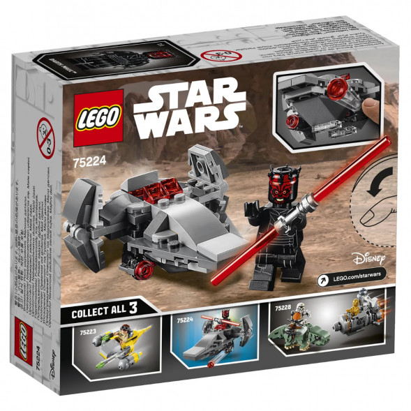 Конструктор LEGO Star Wars 75224 Микрофайтеры Корабль-лазутчик ситхов в Твери