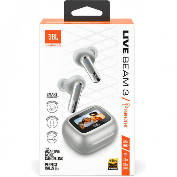 Беспроводные наушники JBL Live Beam 3, Silver в Твери