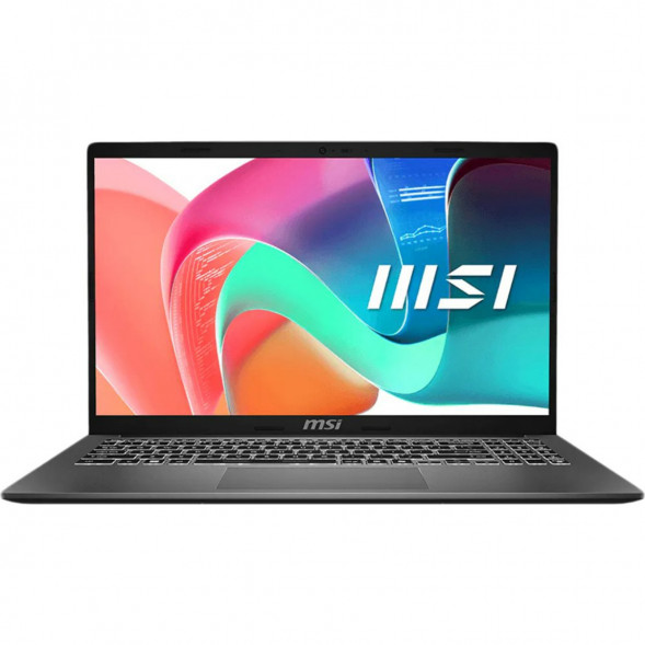 Ноутбук MSI Modern 15 F1MXG-1281RU (15.6&amp;quot;, IPS, Intel Core 5 120U, 10 ядер, 16 ГБ DDR5, SSD 512 ГБ, Intel Iris Xe Graphics, Windows 11), чёрный в Твери