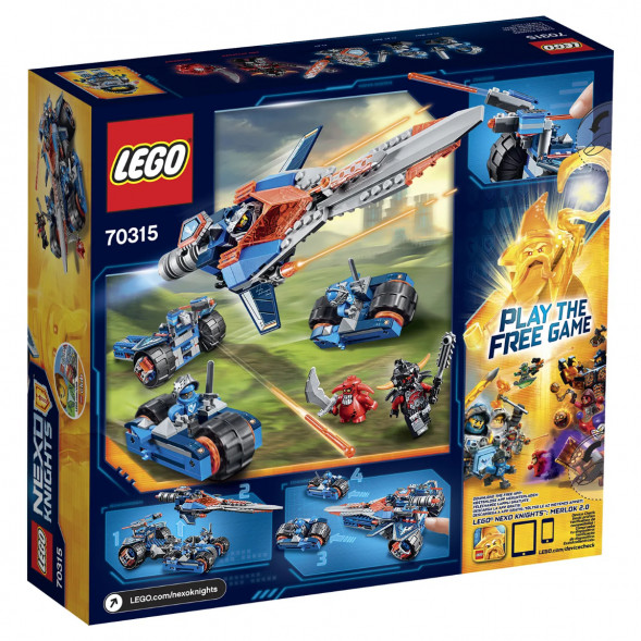 Конструктор LEGO Nexo Knights 70315 Устрашающий разрушитель Клэя в Твери