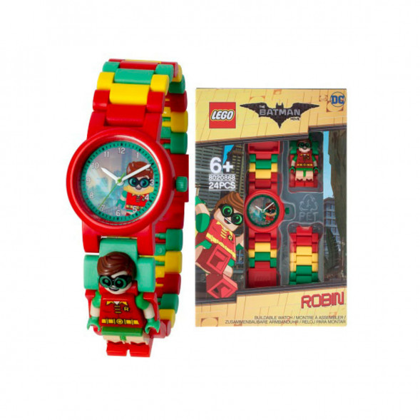 Часы LEGO Super Heroes 8020868 Batman Movie Робин с минифигуркой в Твери