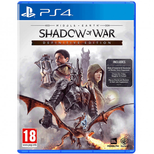 Игра Middle Earth: Shadow of War Definitive Edition [PS4, английская версия] в Твери