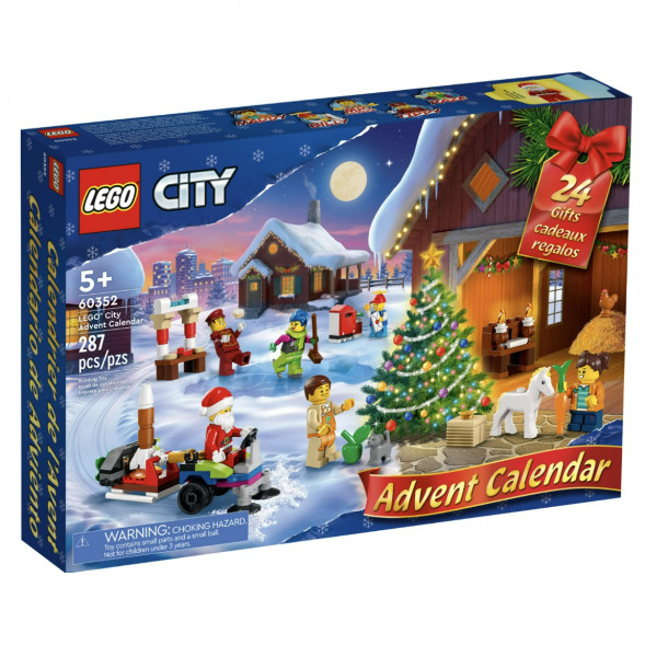 Конструктор LEGO City 60352 Рождественский новогодний календарь 2022 в Твери