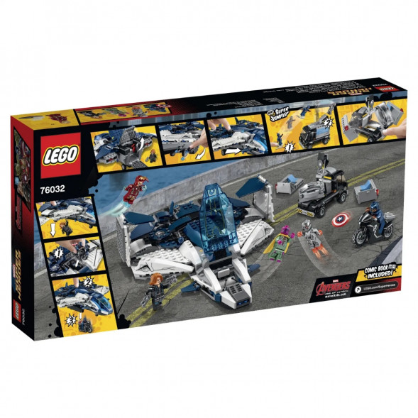 Конструктор LEGO Super Heroes 76032 Погоня на Квинджете Мстителей в Твери