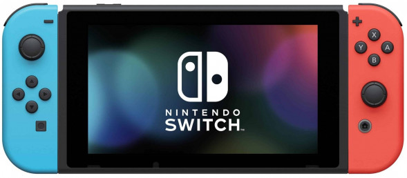 Игровая приставка Nintendo Switch rev.2 32 ГБ, красный/синий в Твери