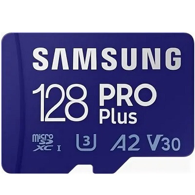 Карта памяти micro SDXC 128Gb Samsung PRO Plus U3 A2 V30 180/130MB/s (MB-MD128G-K) в Твери