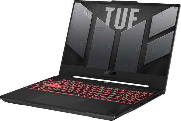 Ноутбук ASUS TUF Gaming 15 FA507NV-LP160 AMD Ryzen 5 7535HS, RAM 16 ГБ, SSD 512 ГБ, NVIDIA GeForce RTX 4060 для ноутбуков (8 Гб), Без системы, (90NR0E85-M00DT0), серый в Твери