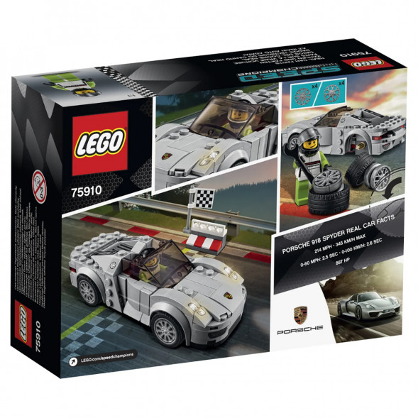 Конструктор LEGO Speed Champions 75910 Porsche 918 Spyde в Твери
