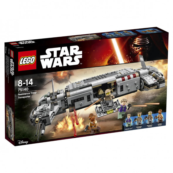 Конструктор LEGO Star Wars 75140 Военный транспорт Сопротивления в Твери