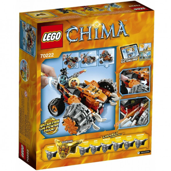 Конструктор LEGO Legends of Chima 70222 Огненный Вездеход Тормака в Твери