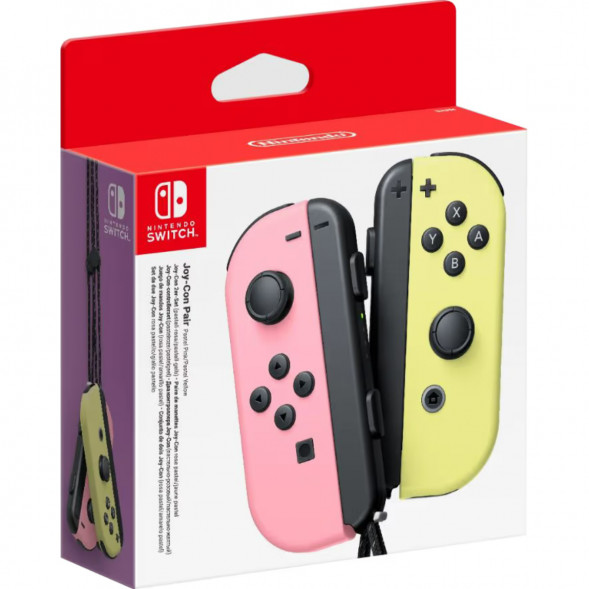 Геймпад Nintendo Switch Joy-Con controllers Duo, пастельный розовый / пастельный жёлтый в Твери