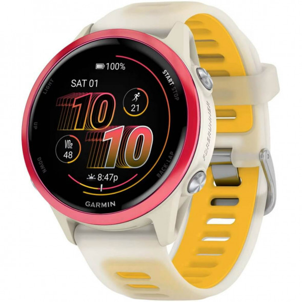 Умные часы Garmin Forerunner 570 42 мм Raspberry Aluminium/Translucent Bone/Mango 010-02970-02 в Твери