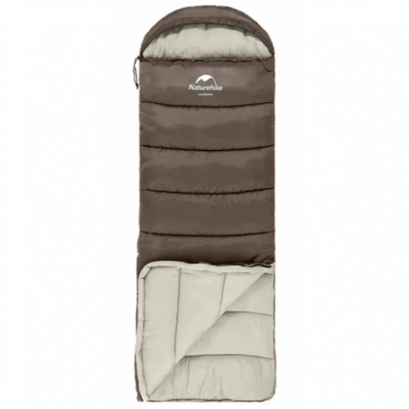Спальный мешок Naturehike U350S (Правый), коричневый в Твери