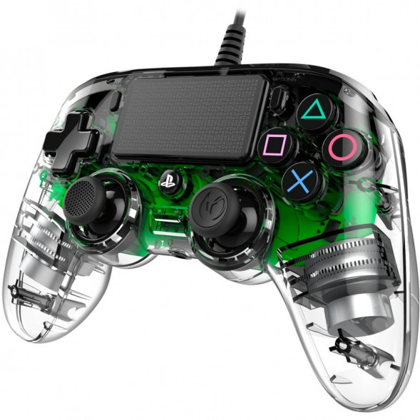 Геймпад проводной Nacon Illuminated Compact PS4, зеленый в Твери