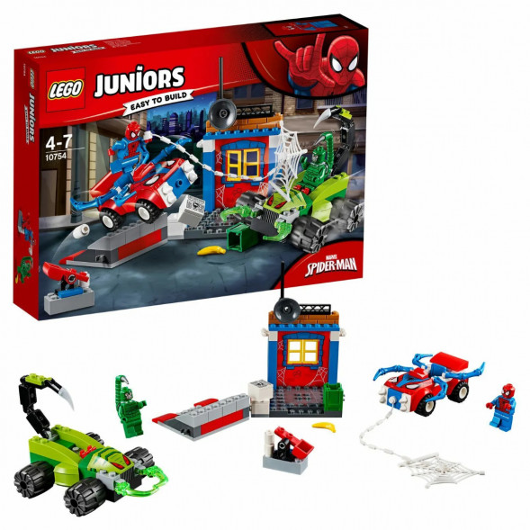 Конструктор LEGO Juniors 10754 Решающий бой Человека-паука против Скорпиона в Твери