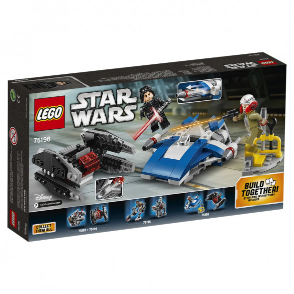 Конструктор LEGO Star Wars 75196 Истребитель типа A против бесшумного истребителя СИД в Твери
