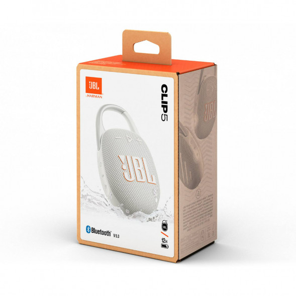 Портативная колонка JBL Clip 5, White в Твери