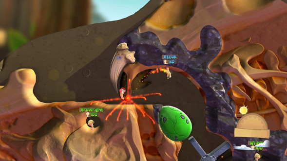 Игра Worms Battlegrounds + Worms W.M.D. Double Pack [PS4, английская версия + русские субтитры] в Твери