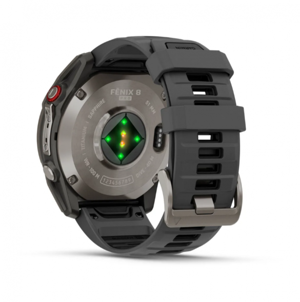 Умные часы Garmin Fenix 8 PRO, 51 мм, AMOLED, Sapphire, Titanium with Graphite/Black Silicone Band 010-03199-10 в Твери