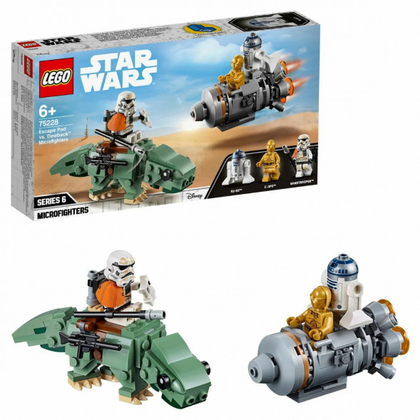 Конструктор LEGO Star Wars 75228 Спасательная капсула Микрофайтеры дьюбэк в Твери