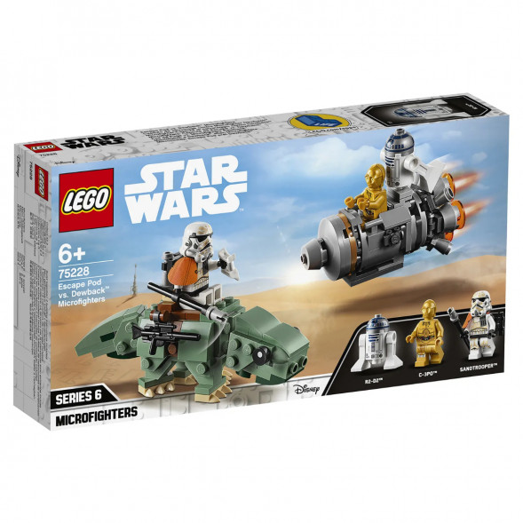 Конструктор LEGO Star Wars 75228 Спасательная капсула Микрофайтеры дьюбэк в Твери