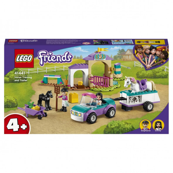 Конструктор LEGO Friends 41441 Тренировка лошади и прицеп для перевозки в Твери