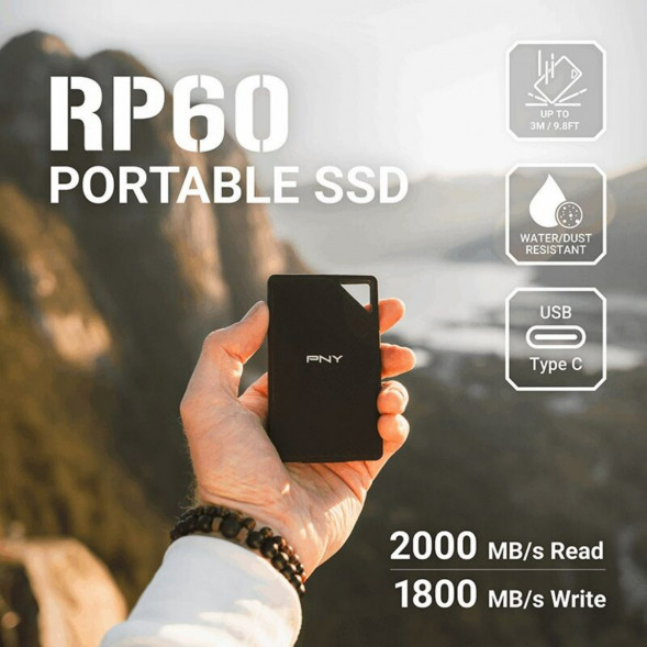 Внешний диск SSD PNY RP60 (PSDOGS3060-2TB-RB), 2 TB в Твери
