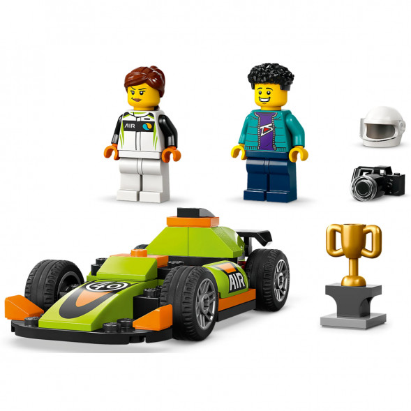 Конструктор LEGO City 60399 Зеленый Гоночный автомобиль в Твери