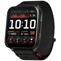 Умные часы Garmin Venu X1 Black с чёрным нейлоновым ремешком ComfortFit 010-02980-02
