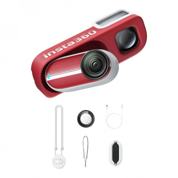 Экшн-камера Insta360 Go 3S Retro Bundle Special Edition 64ГБ, Red в Твери