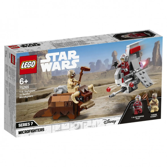 Конструктор LEGO Star Wars 75265 Микрофайтеры Скайхоппер T-16 против Банты в Твери