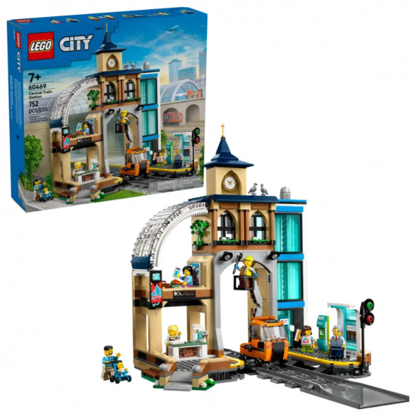 Конструктор LEGO City 60469 Центральный железнодорожный вокзал в Твери