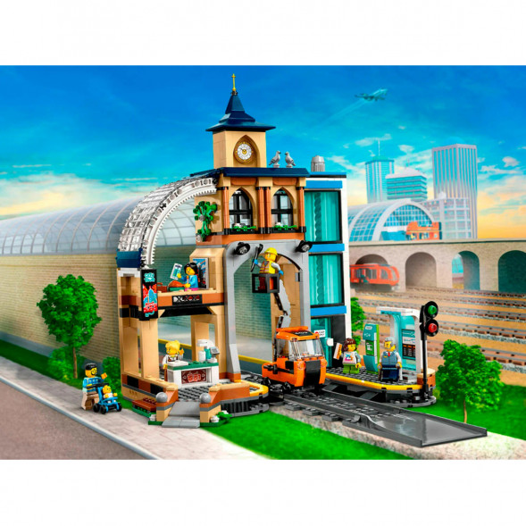 Конструктор LEGO City 60469 Центральный железнодорожный вокзал в Твери
