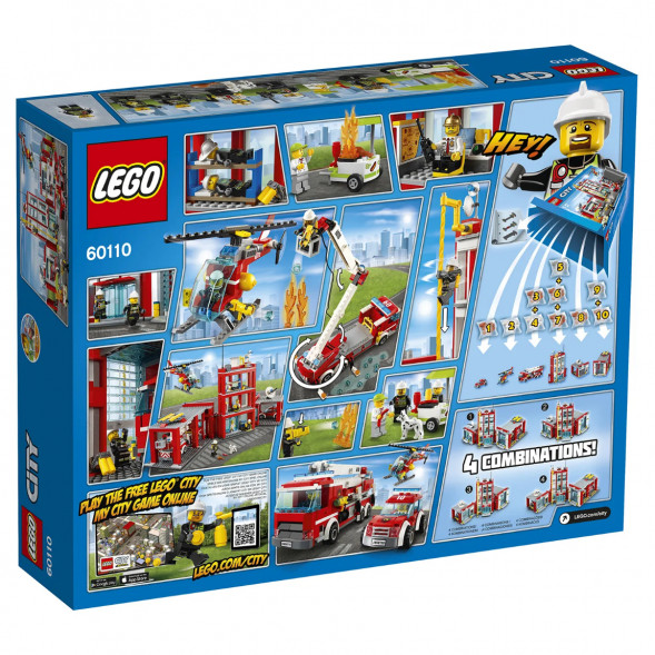 Конструктор LEGO City 60110 Пожарная часть в Твери