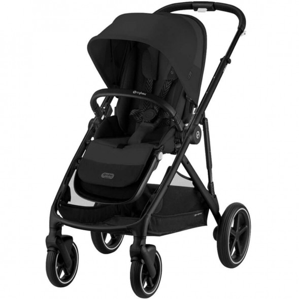 Детская коляска Cybex Gazelle S BLK Moon Black с корзиной и дождевиком в Твери