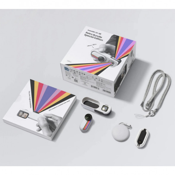 Экшн-камера Insta360 Go 3S Retro Bundle Special Edition 64ГБ, White в Твери