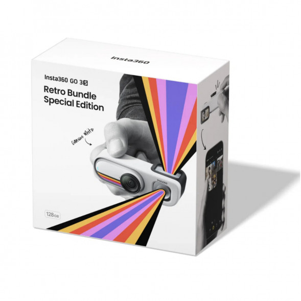 Экшн-камера Insta360 Go 3S Retro Bundle Special Edition 64ГБ, White в Твери