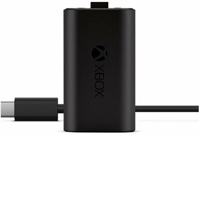 Microsoft Аккумулятор с кабелем зарядки USB Type-C для геймпада Xbox Series S/Series X/One, черный в Твери