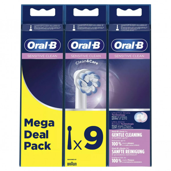 Насадки на зубные щетки Oral-B Sensitive Clean, 9 шт. в Твери