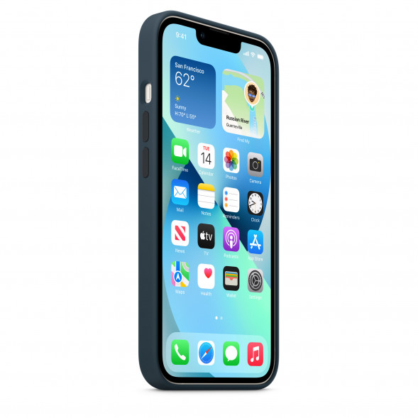 Силиконовый чехол MagSafe для Apple iPhone 13, Abyss Blue в Твери